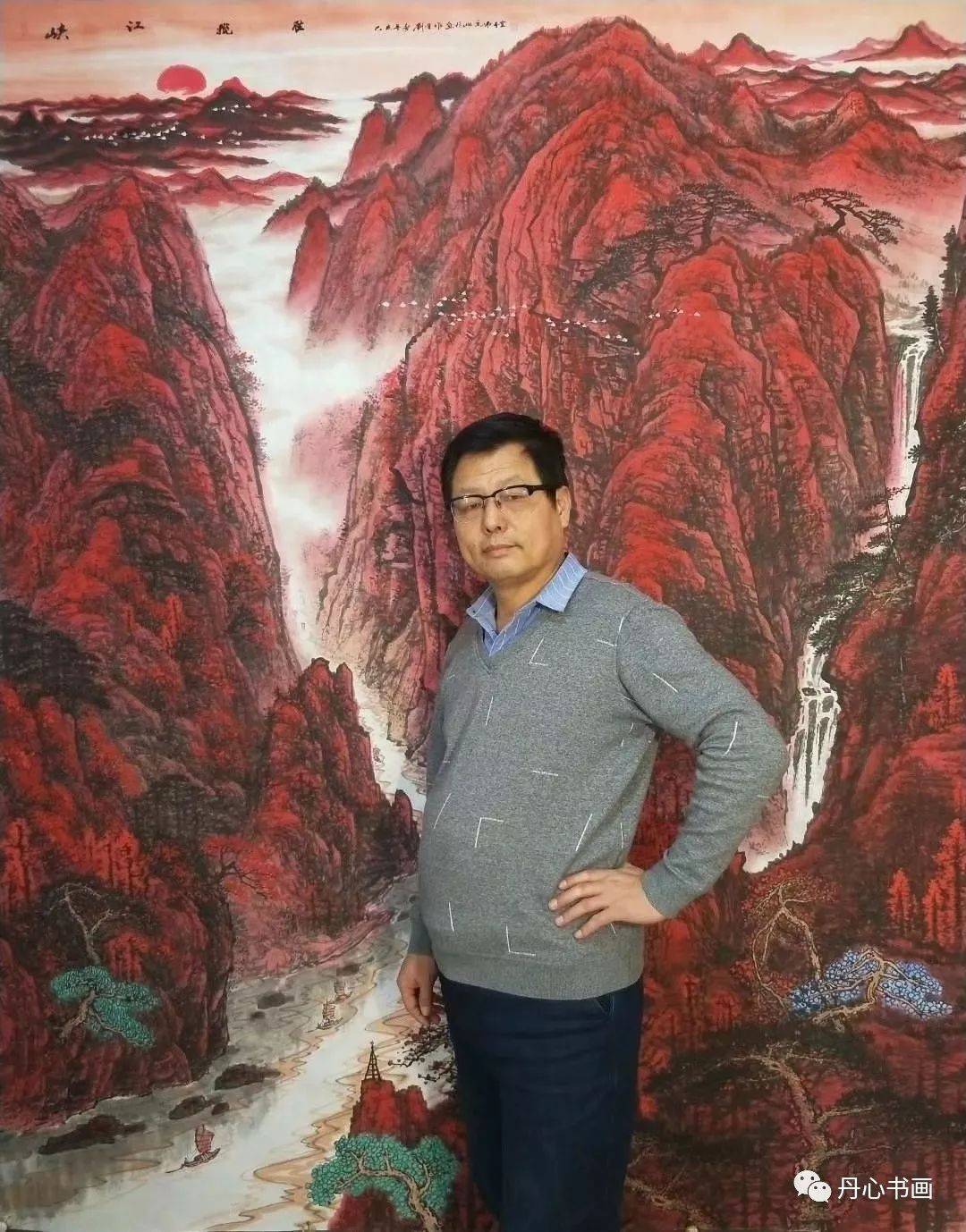 笔墨酣畅古朴,气势恢弘磅礴|山水画家刘首作