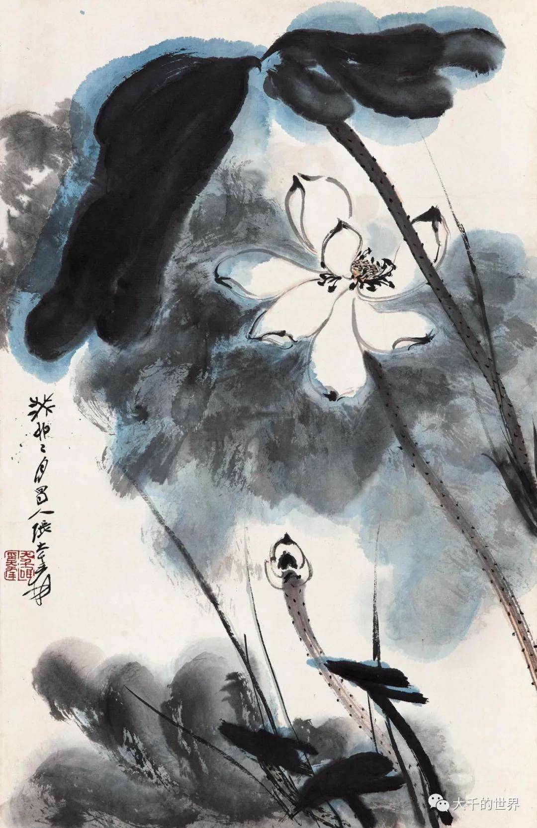 张大千1963年作品】书画拍卖集成_cm