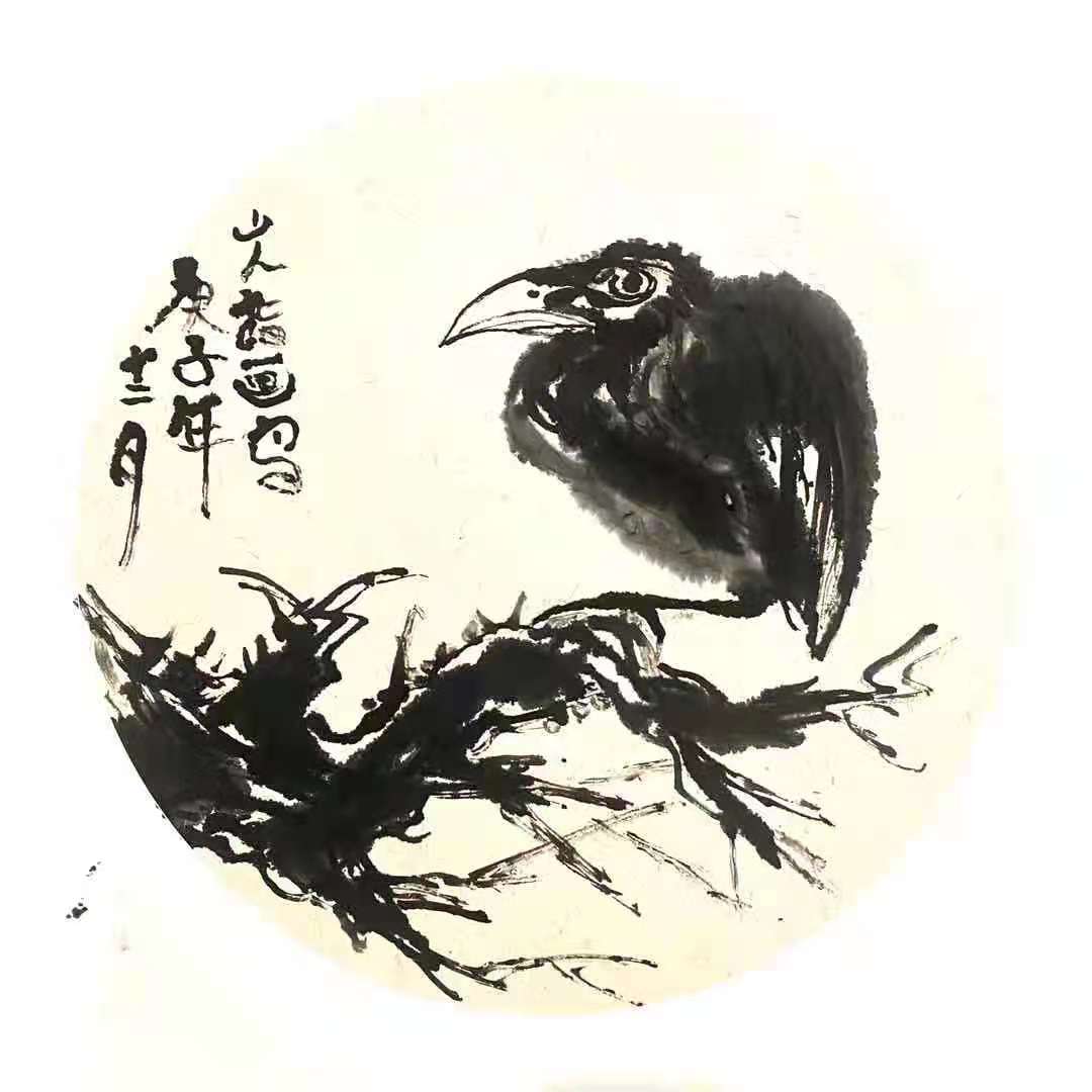 手指作画|朱祖国指墨画作品赏析