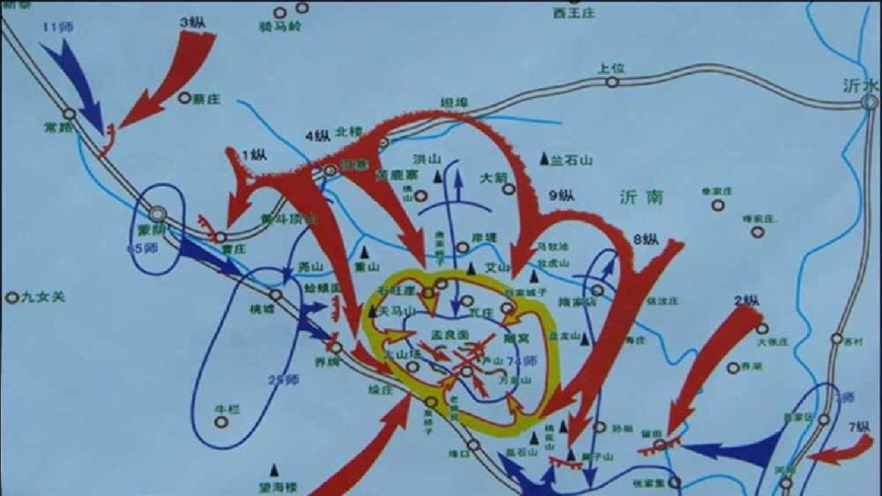 孟良崮旅游景区导览图图片