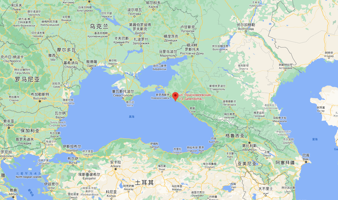 黑海海沟地图图片