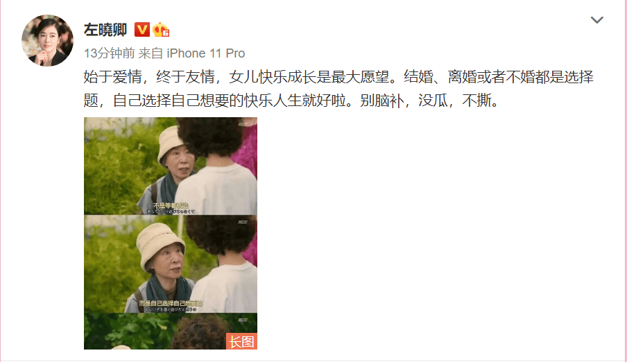 左小青离婚了 富商前夫难挡她的事业心 曾被传恋上陈道明孙红雷 高全建