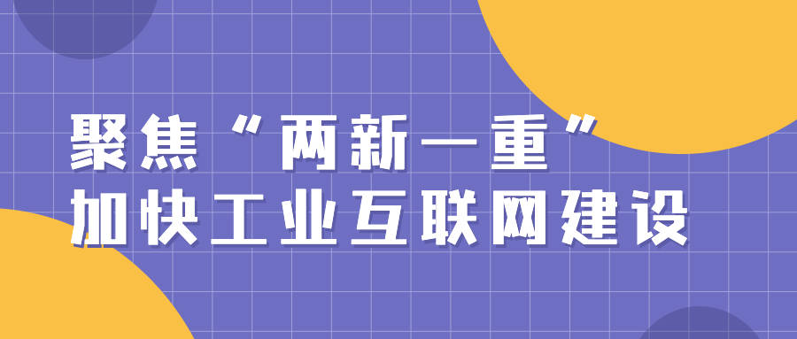 聚焦 两新一重 加快工业互联网建设 有效投资