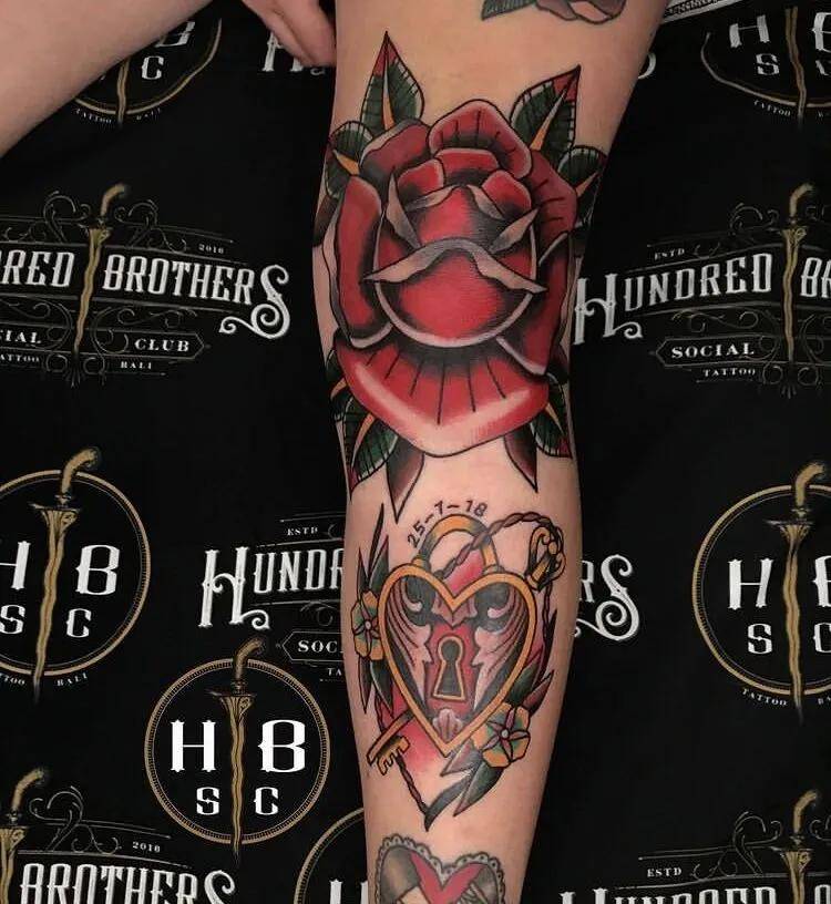 同心锁纹身lovebridgesfallingdown