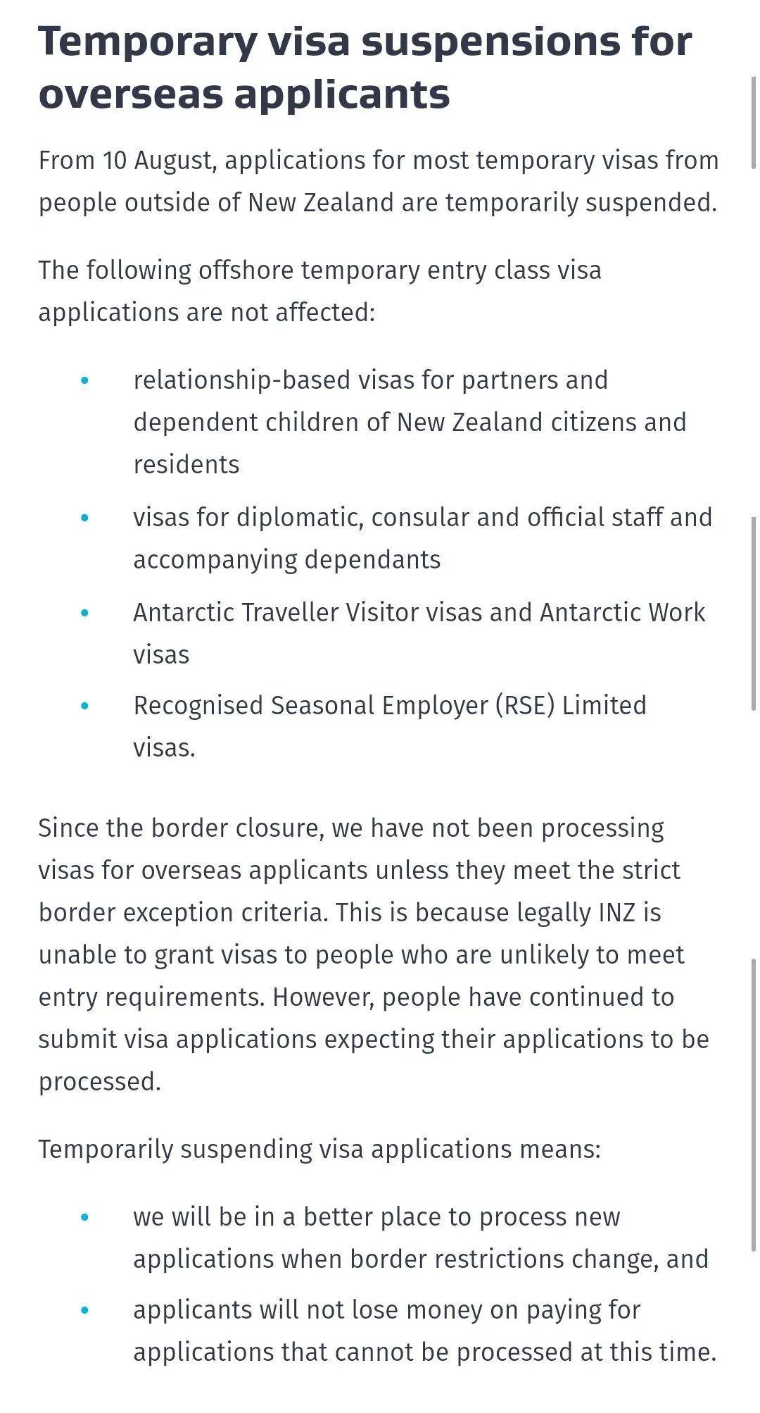 各国政策系列 | 新西兰留学生工签问题官方回复