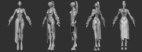 角色|《Project DT》女主角3D模型设计展示 东方版神奇女侠