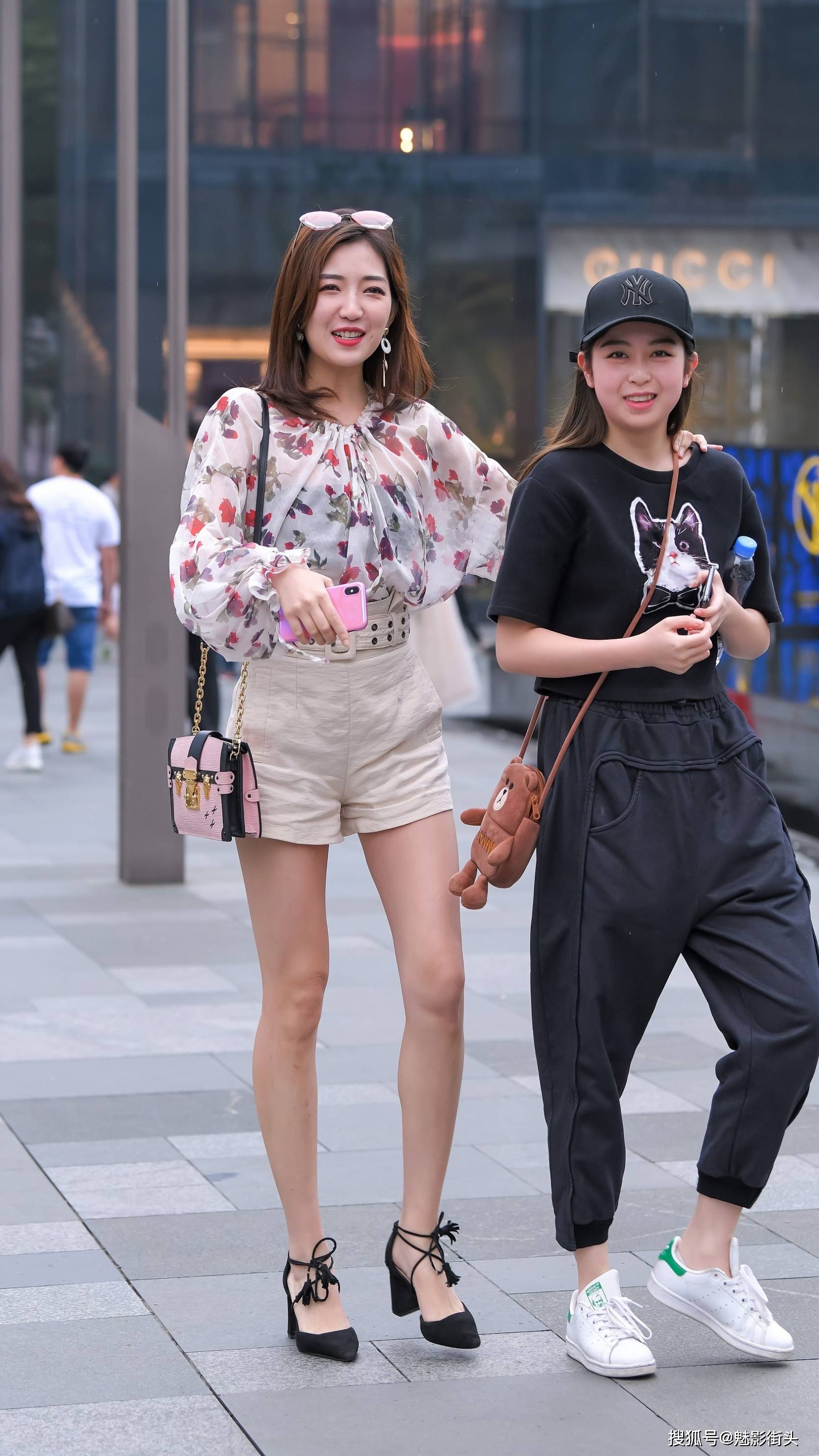 小个子女生穿短裤,学会这两个穿搭技巧,清爽时髦又显腿长_手机搜狐网