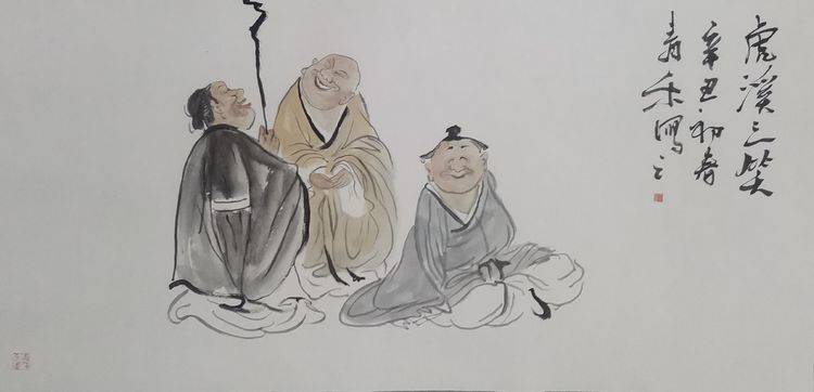 青禾 当代禅意画家—以文入笔