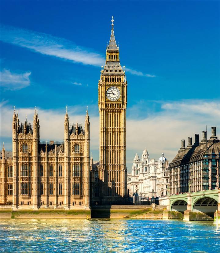 英国的代表建筑大本钟图片