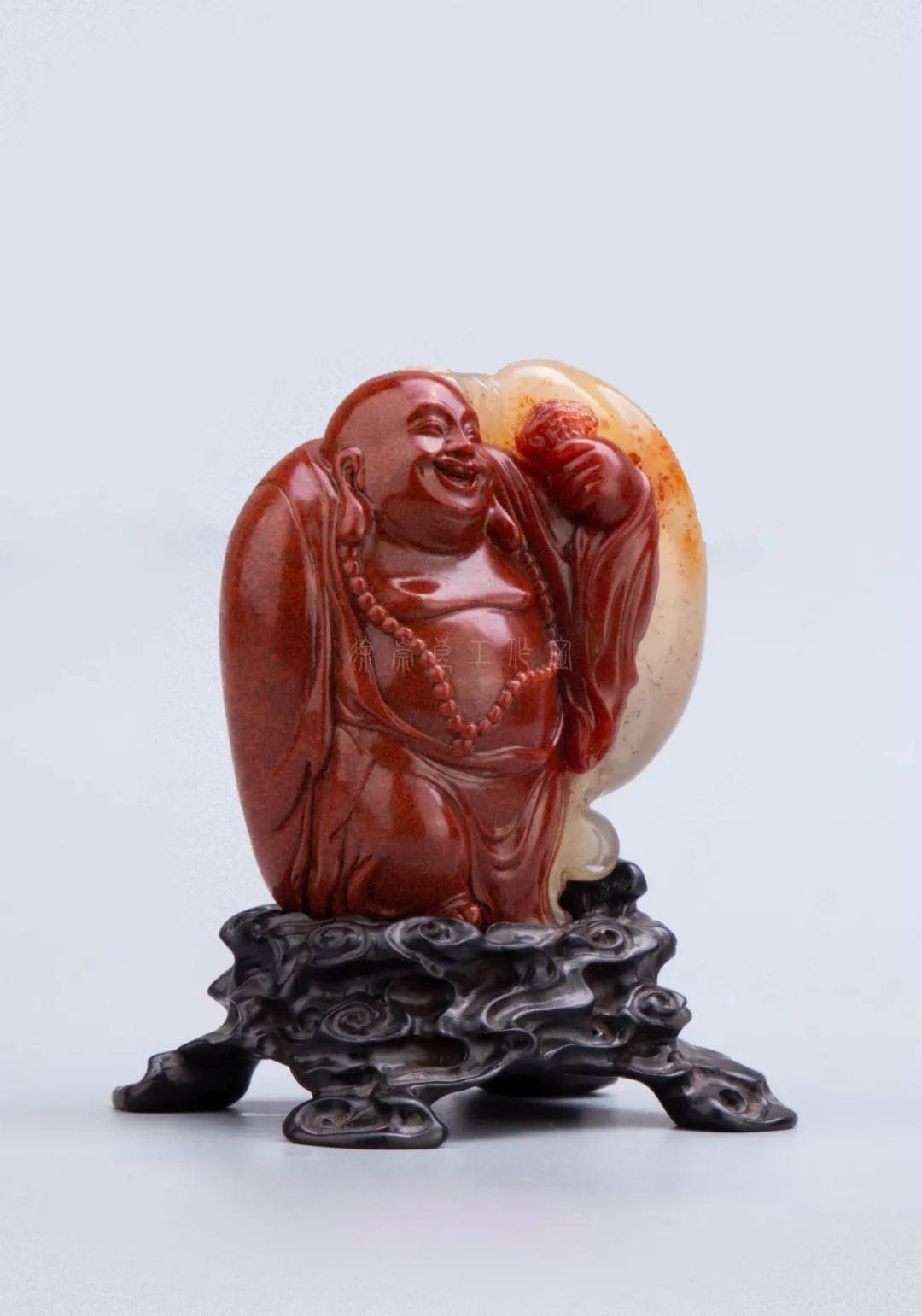 中国工艺美术大师林元康遗作丨寿山水洞高山石-童子戏弥