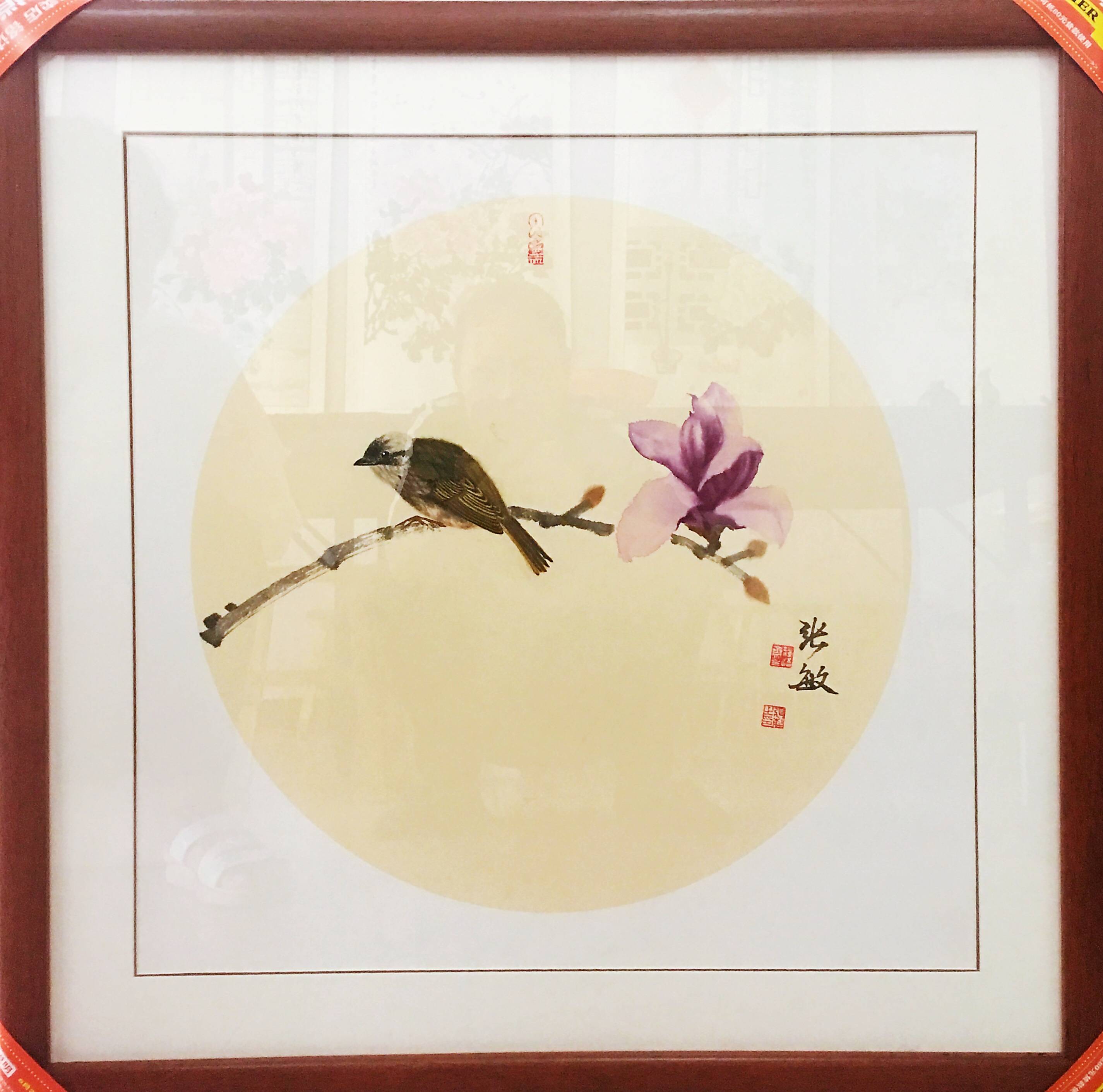 山东省著名画家张敏国画作品欣赏_牡丹区