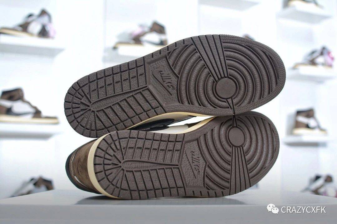 乔丹倒钩高帮 air jordan 1 high og sp x travis scott 鬼脸纯原球鞋