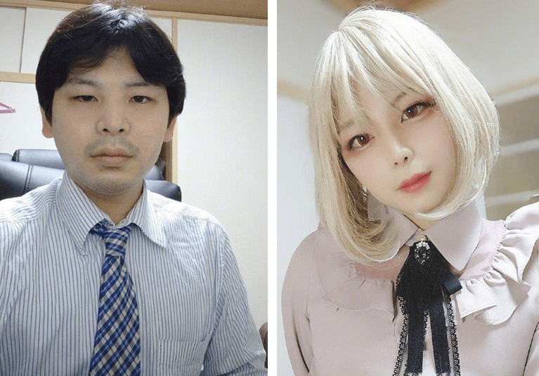 图片[1]-日本网友晒照片，30岁之前是糙汉，30岁之后变成女装大佬-金错刀_词牌名