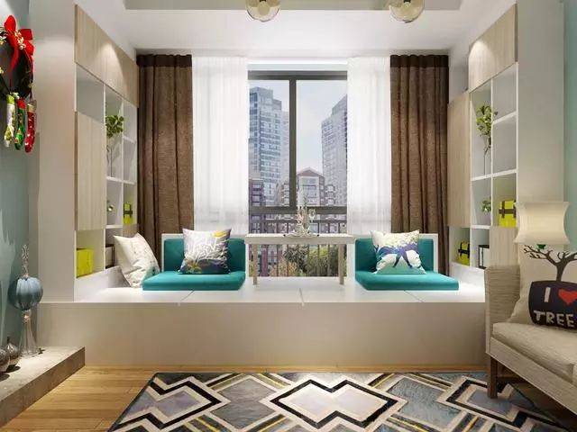 2㎡卧室飘窗这样改造,竟比2个衣柜还能装