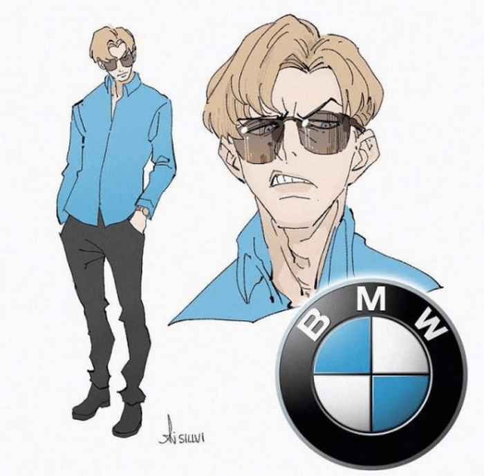 汽车品牌拟人化本田化身俏丽短发妹jeep是狂野型猛男