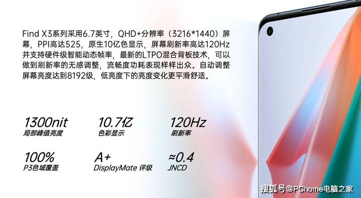 视觉|10bit全链路色彩视觉增强 Find X3系列定义旗舰新标准