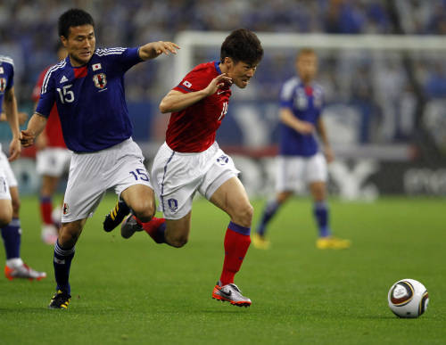 日本男足25日约战韩国队仅国足40强赛前无国际热身赛 比赛日