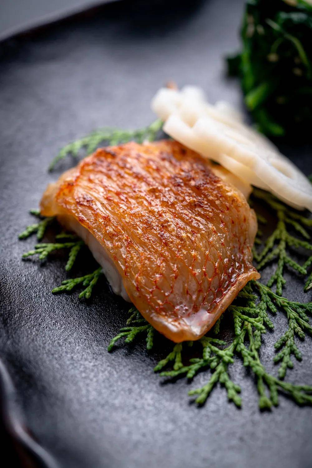 盐烤金吉鱼伊势龙虾三色天妇罗黑糖葛根粉