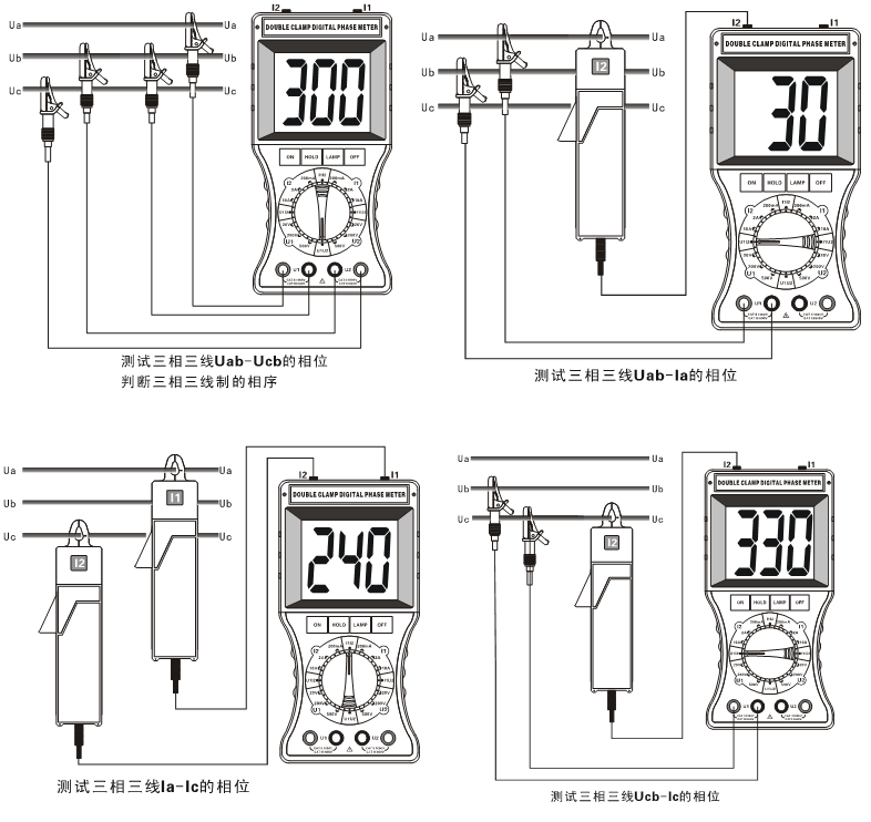 s200双钳数字相位伏安表特点