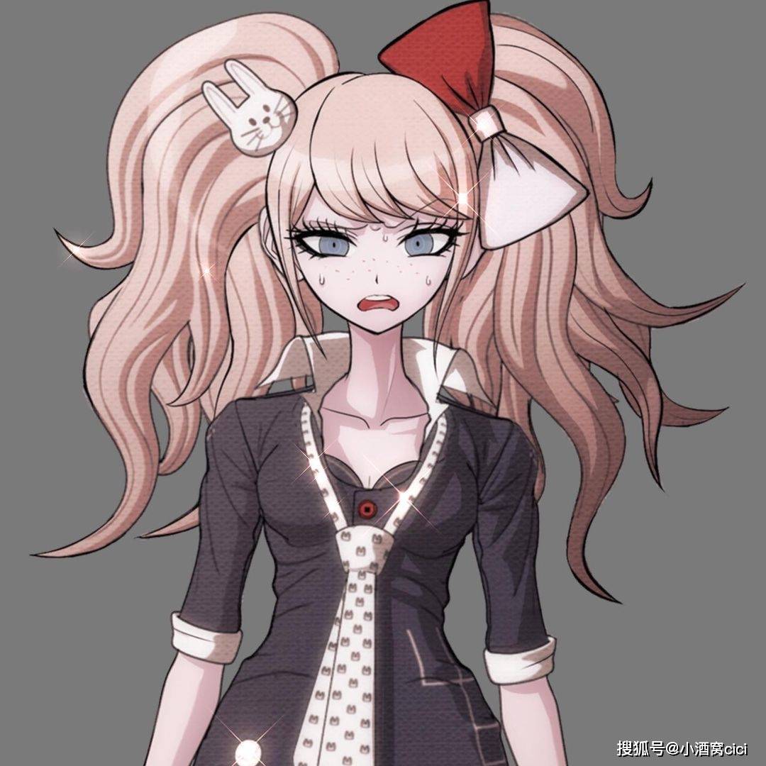 《弹丸论破》伪装成盾子的战刃骸,尽管头发和面孔相同,表情不同_苗木