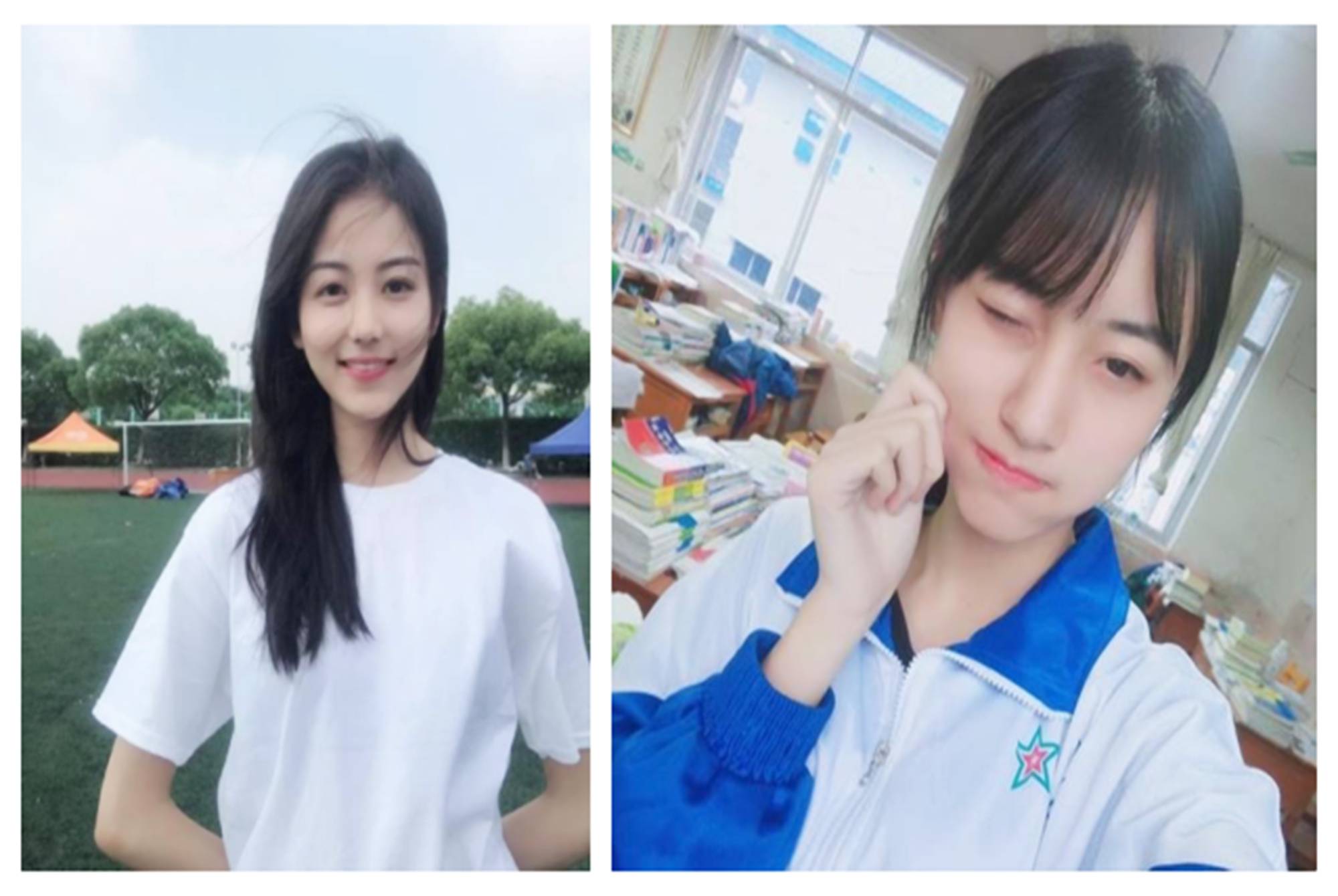 高中文理班花对比图颜值差距很明显网友这波艺术生躺赢