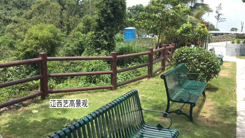 广州仿树藤栏杆生产标准 仿木护栏图片 广东仿竹栏杆安装效果
