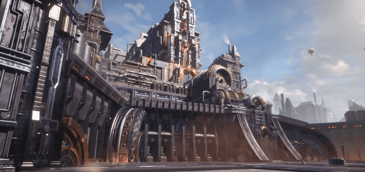 原创不愧是钢铁之都满满的金属机械风简直就是斗罗大陆版赛博朋克