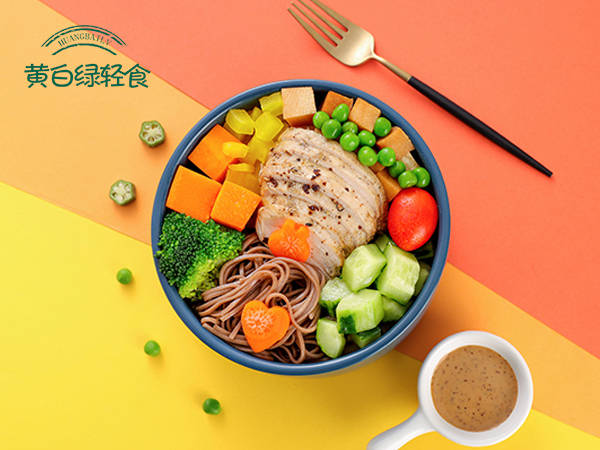 黄白绿轻食产品——特色荞麦面系列