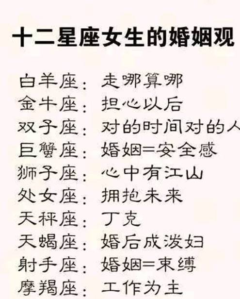 12星座男最反感女人什么 十二星座女生的婚姻观 狮子