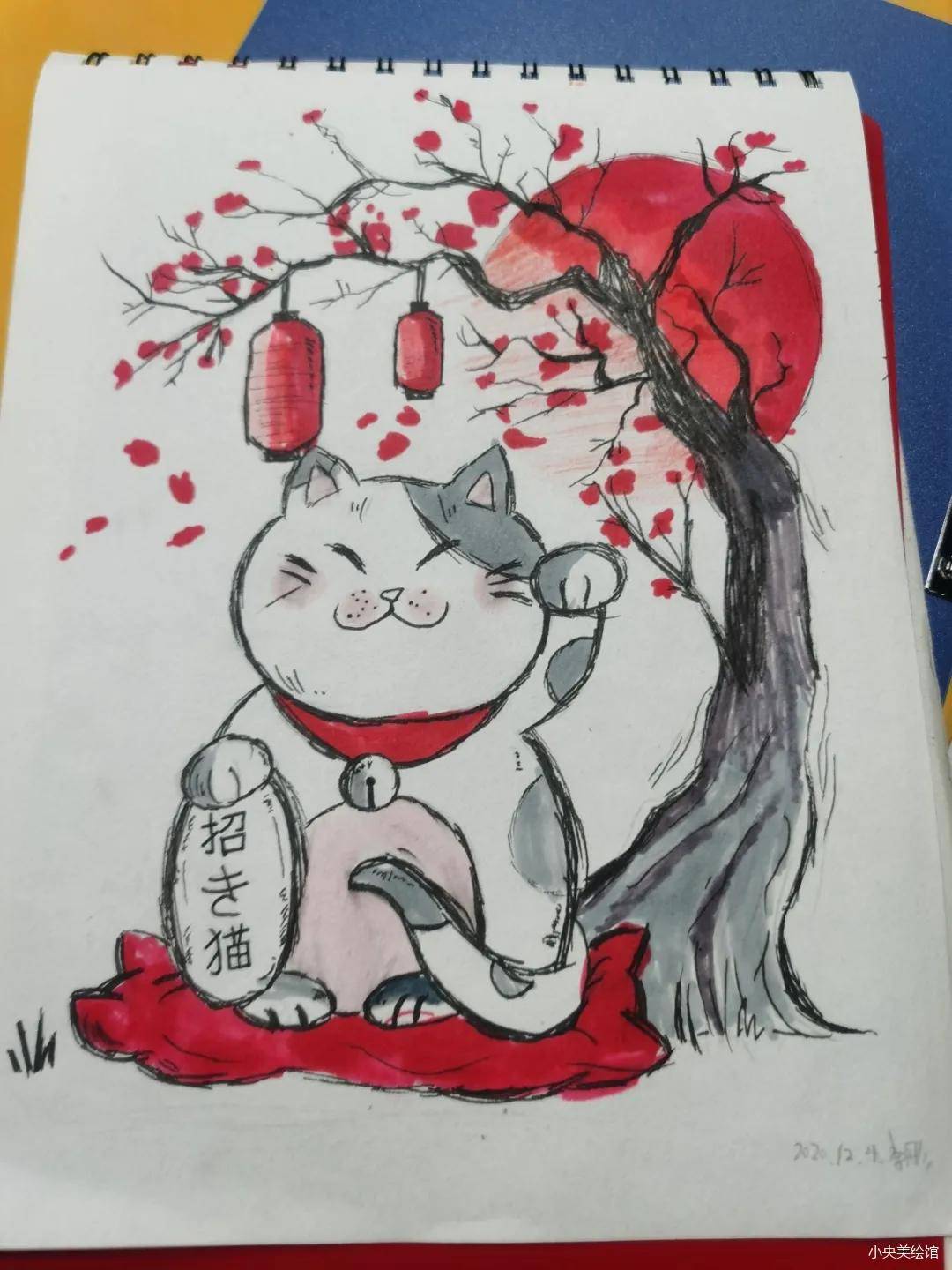 小央宝儿童美术春天你好二月春季学生绘画作品打卡系列