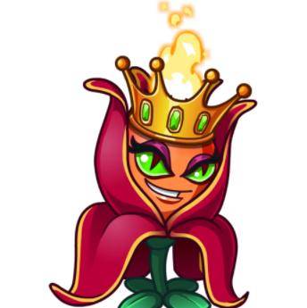 植物大战僵尸2:五种花五种强度,大王花毒强,花女王火强