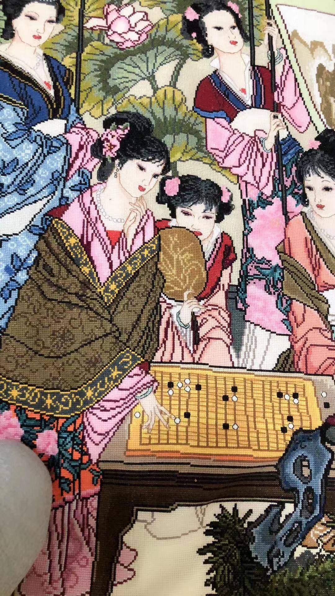 【精品推薦】琴棋書畫十字繡