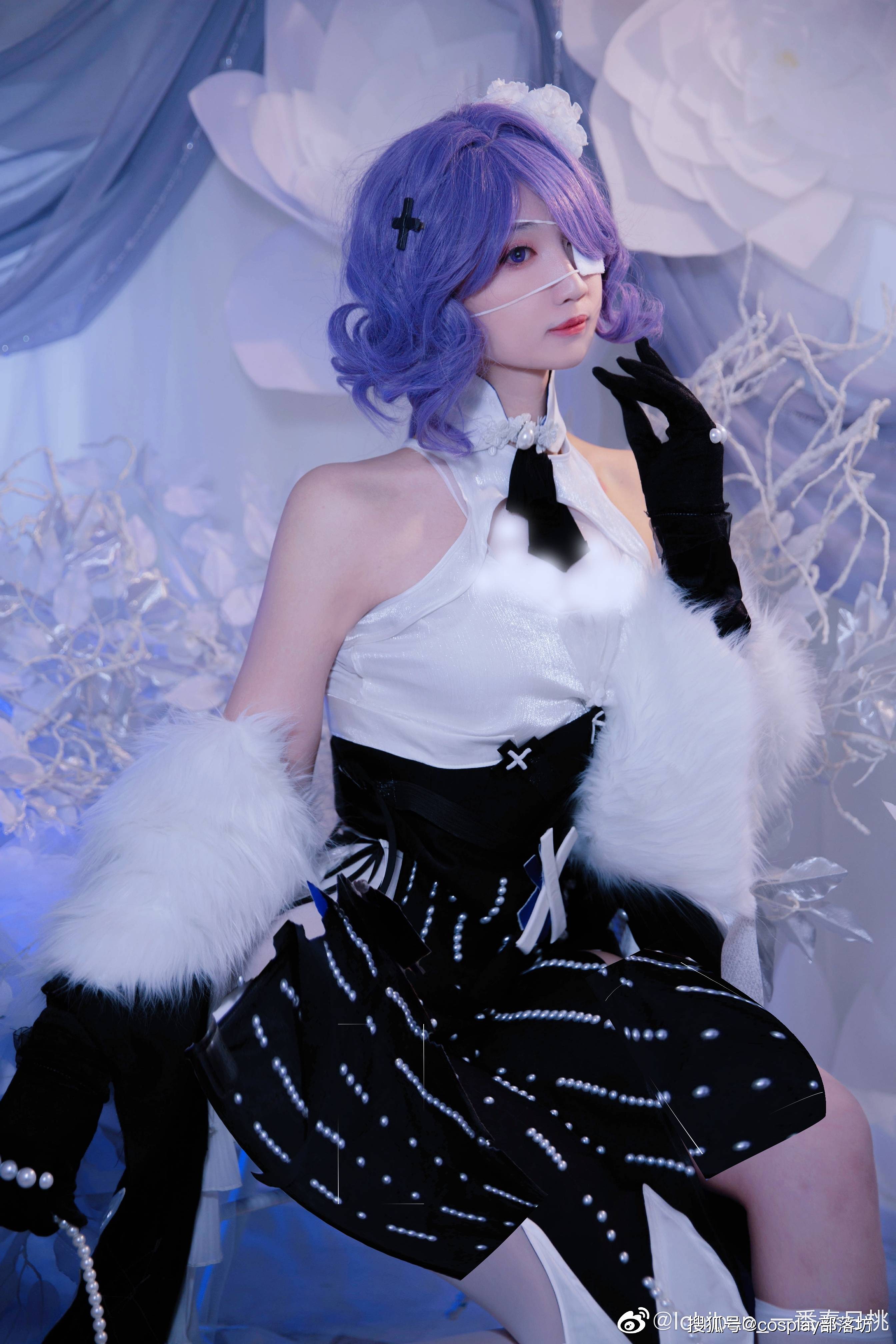 cos明日方舟旗袍絮雨cos正片春日桃