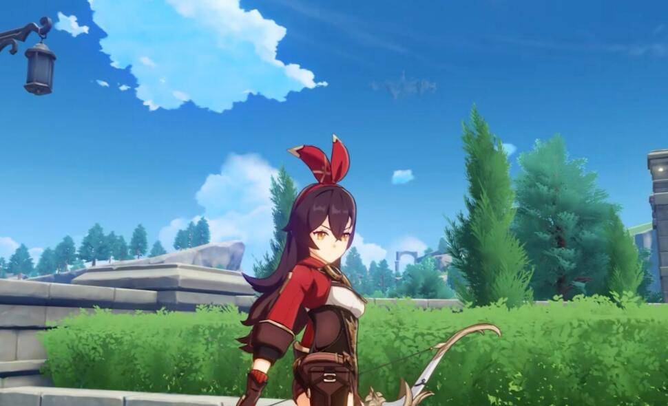 原神大佬自制安伯绊爱皮肤,粉色头带迷倒玩家:穿这样我练爆_安柏