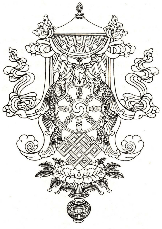 探秘藏域no.39—西藏符号图案解读-八瑞相