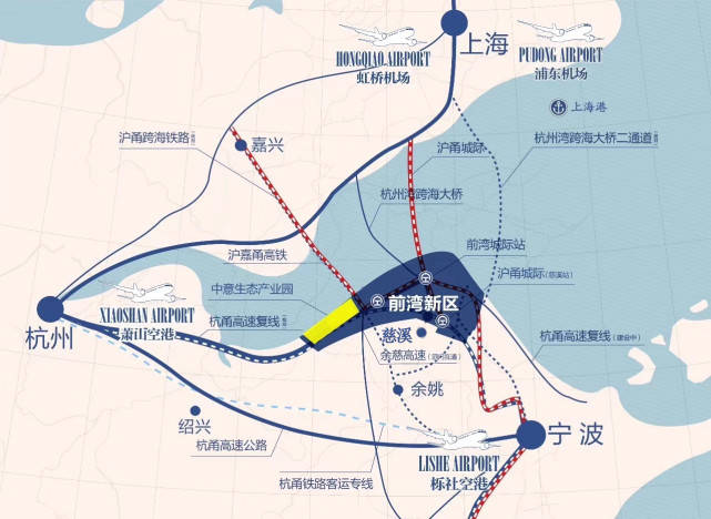 宁波有个地方被称为 小浦东 杭州湾新区21年将建设高铁连接上海 湾区