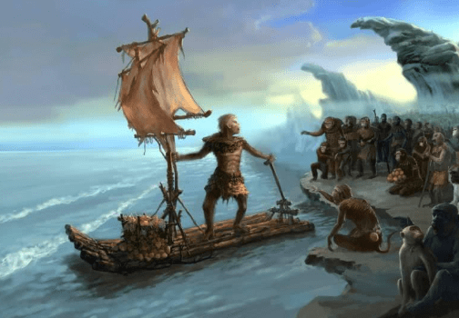 更是直接搭乘一条小舟出海了,功夫不负有心猴,孙悟空终于找到了菩提