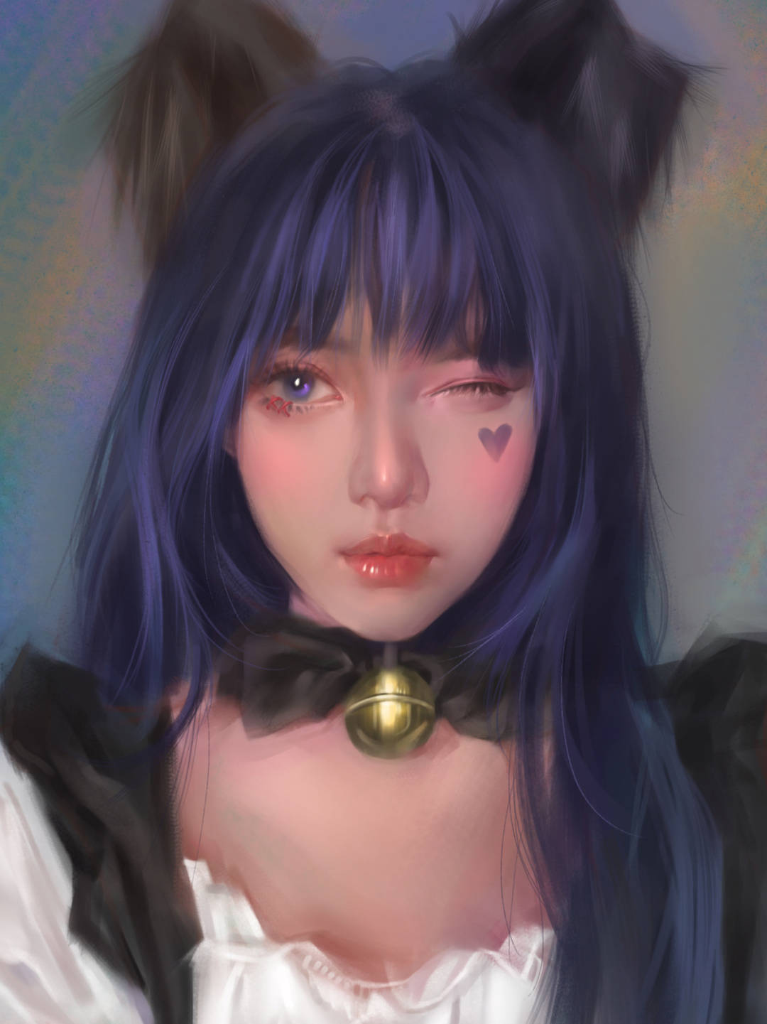 人像插画~眨眼的心动瞬间