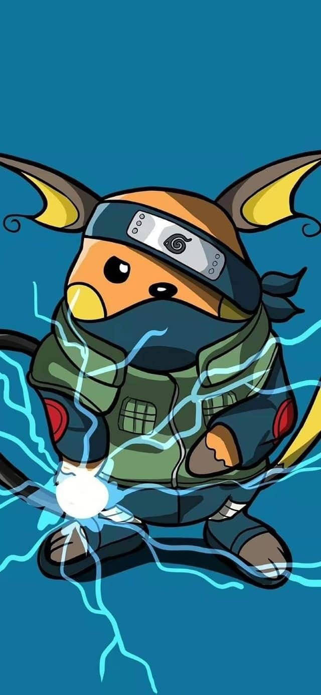 原创宝可梦cos火影忍者皮卡丘还原波风水门的经典动作