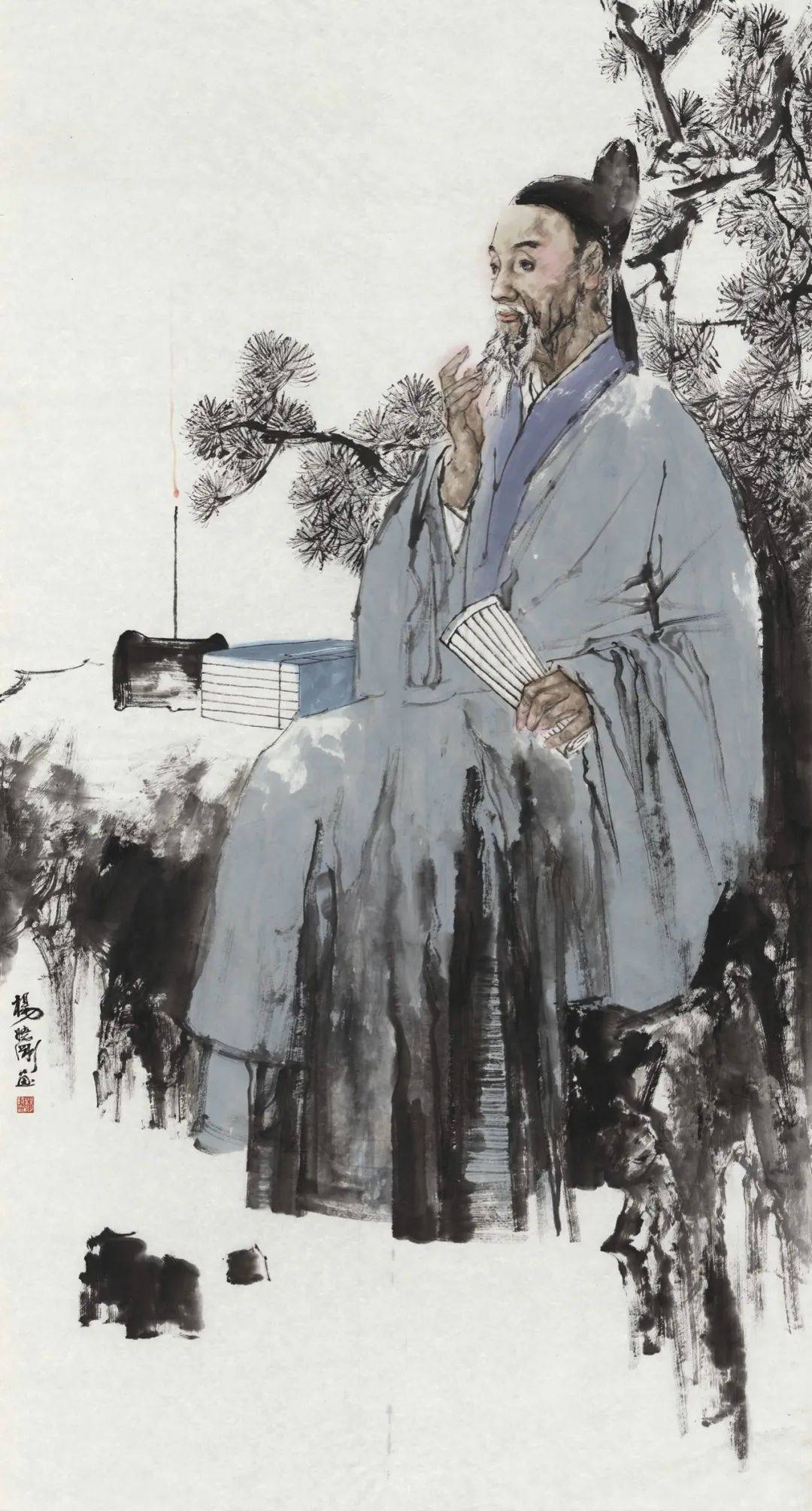 杨晓刚《齐鲁治黄名人—刘晏-中国画