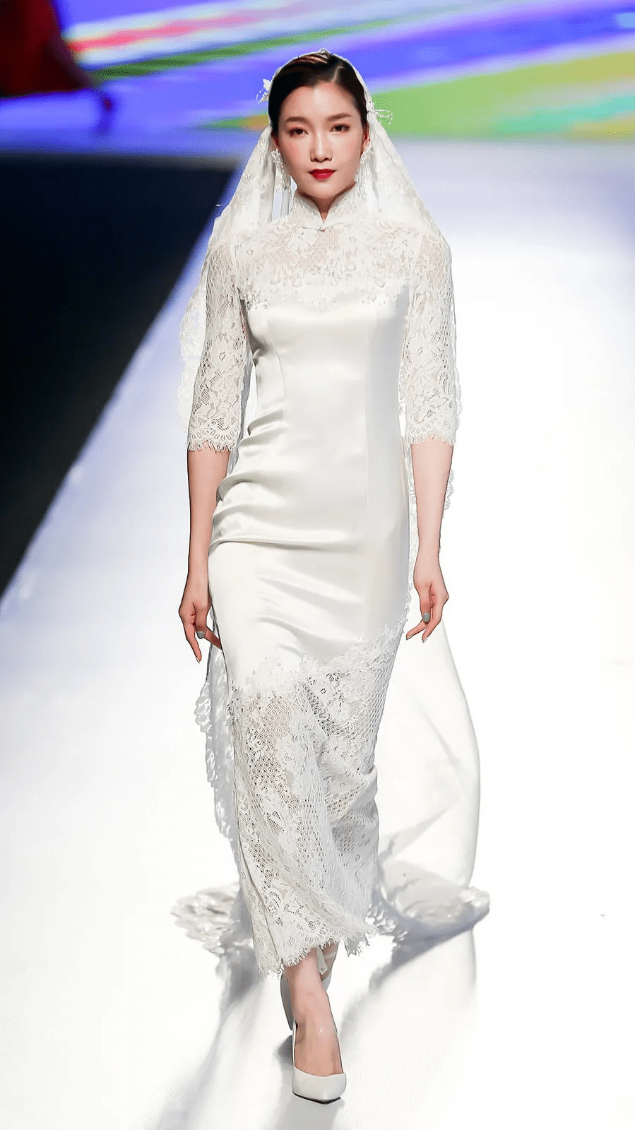 2021广东时装周春季秀场直击慧霞旗袍2021礼服系列发布会