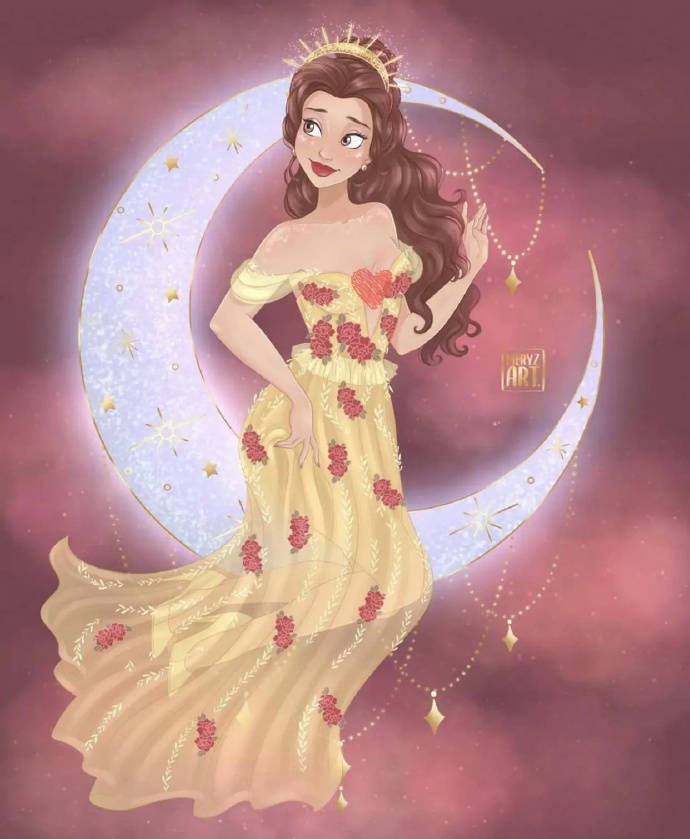 图片[5]-迪士尼公主纷纷“登月”，木兰化身黑夜战士，艾莎宛如女王-魔性次元