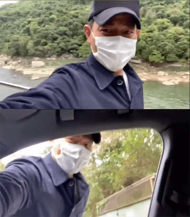 原创刘德华晒自驾游视频,自拍眼角鱼尾纹明显,全程没被游客发现