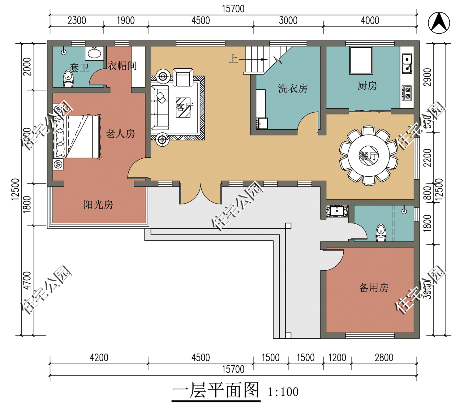 项目部一层怎么搭_农村一层自建房(3)