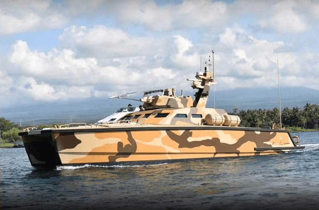 原创印尼陆军新型武器用于近海巡逻的18x坦克艇配备30毫米机关炮