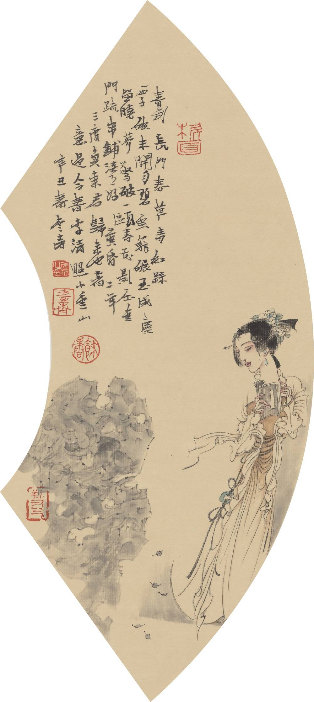 《清照诗意图》40x18cm