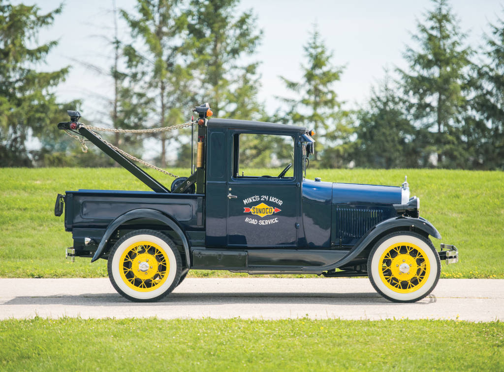 接近100年前的救援车,福特a型拖车了解下