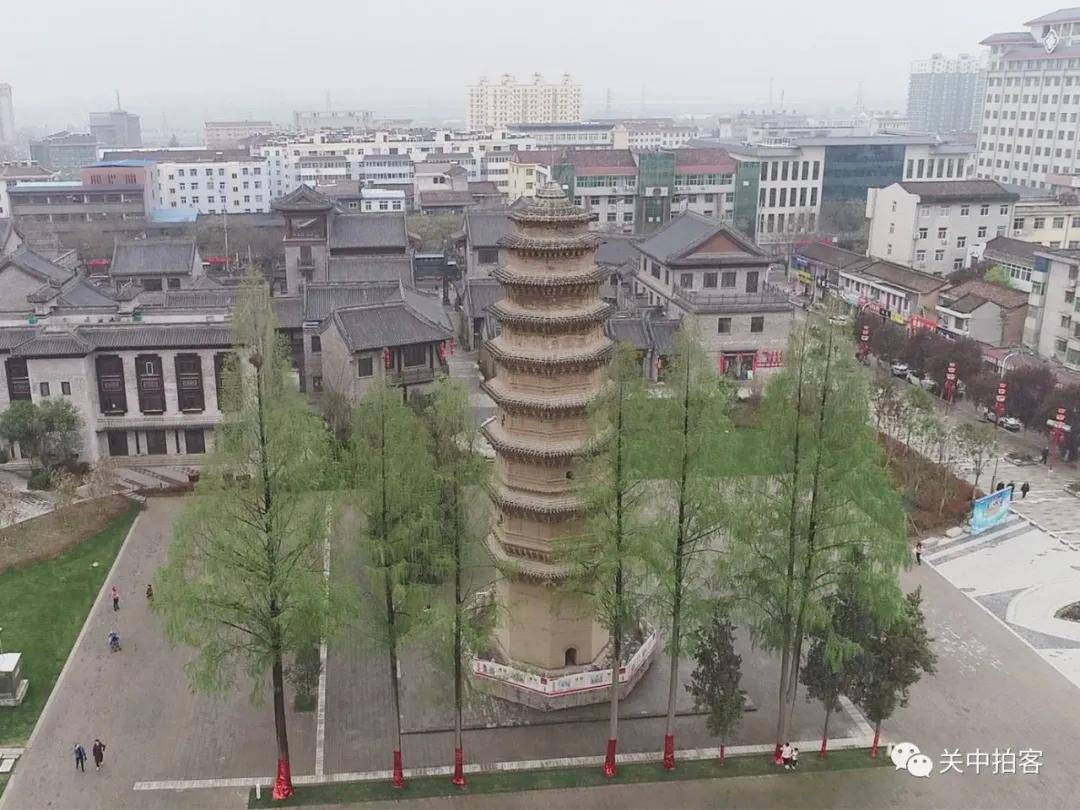 原创宝鸡市岐山县:航拍北宋太平寺塔