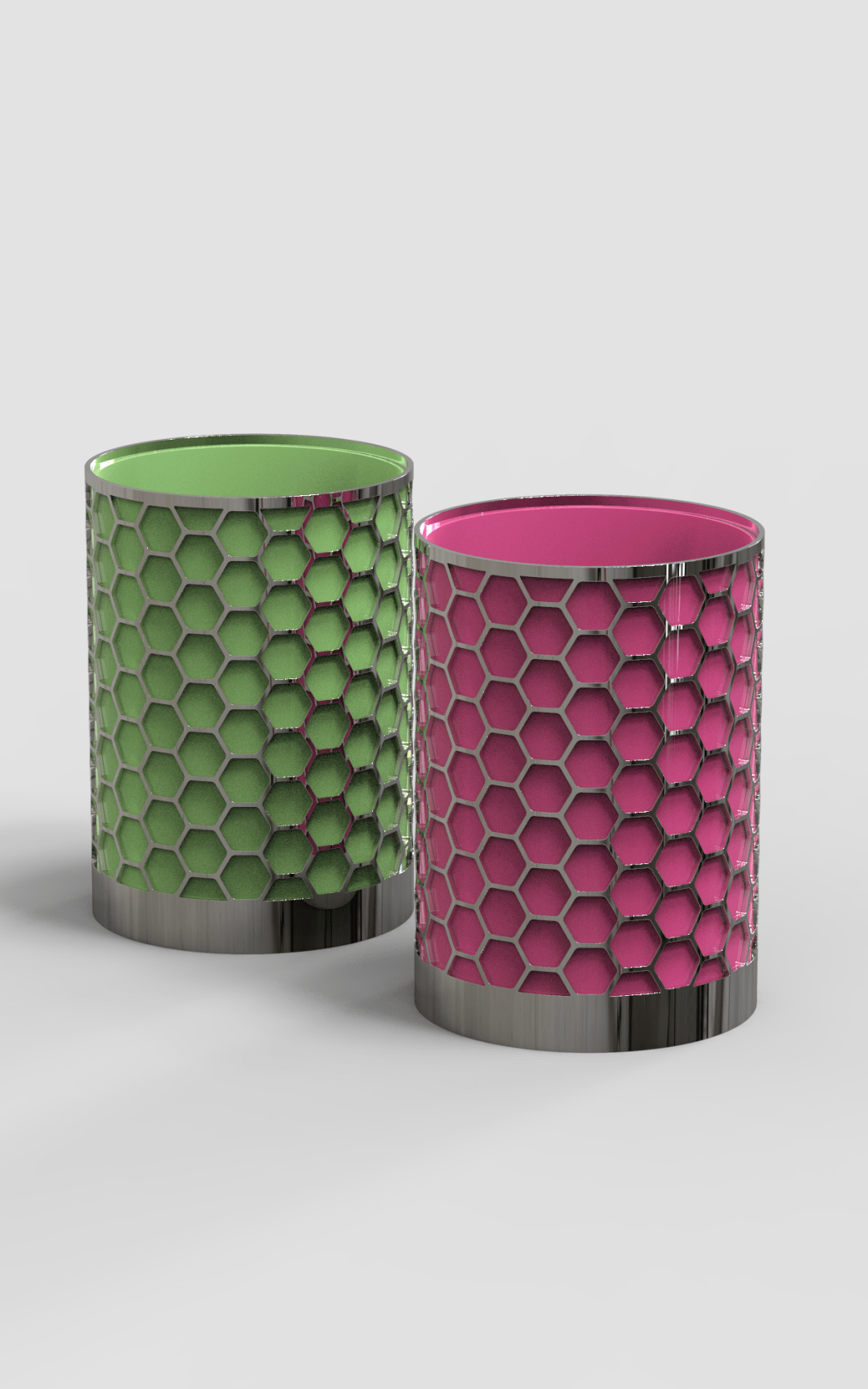 用solidworks画一个被六边形包裹的笔筒