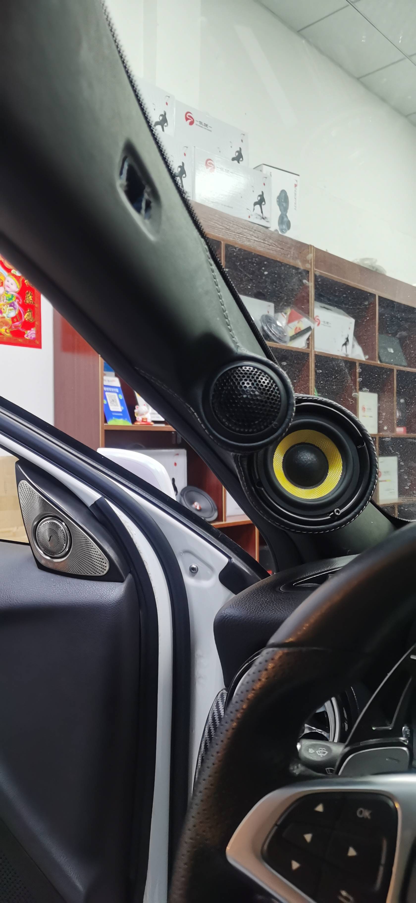 改装案例//奔驰gla升级德国roadfeel(路飞)汽车音响